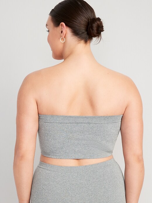 Image number 5 showing, Rib-Knit Seamless Bandeau Bralette