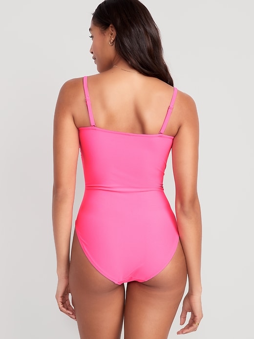 Image number 2 showing, Convertible Bandeau One-Piece Swimsuit