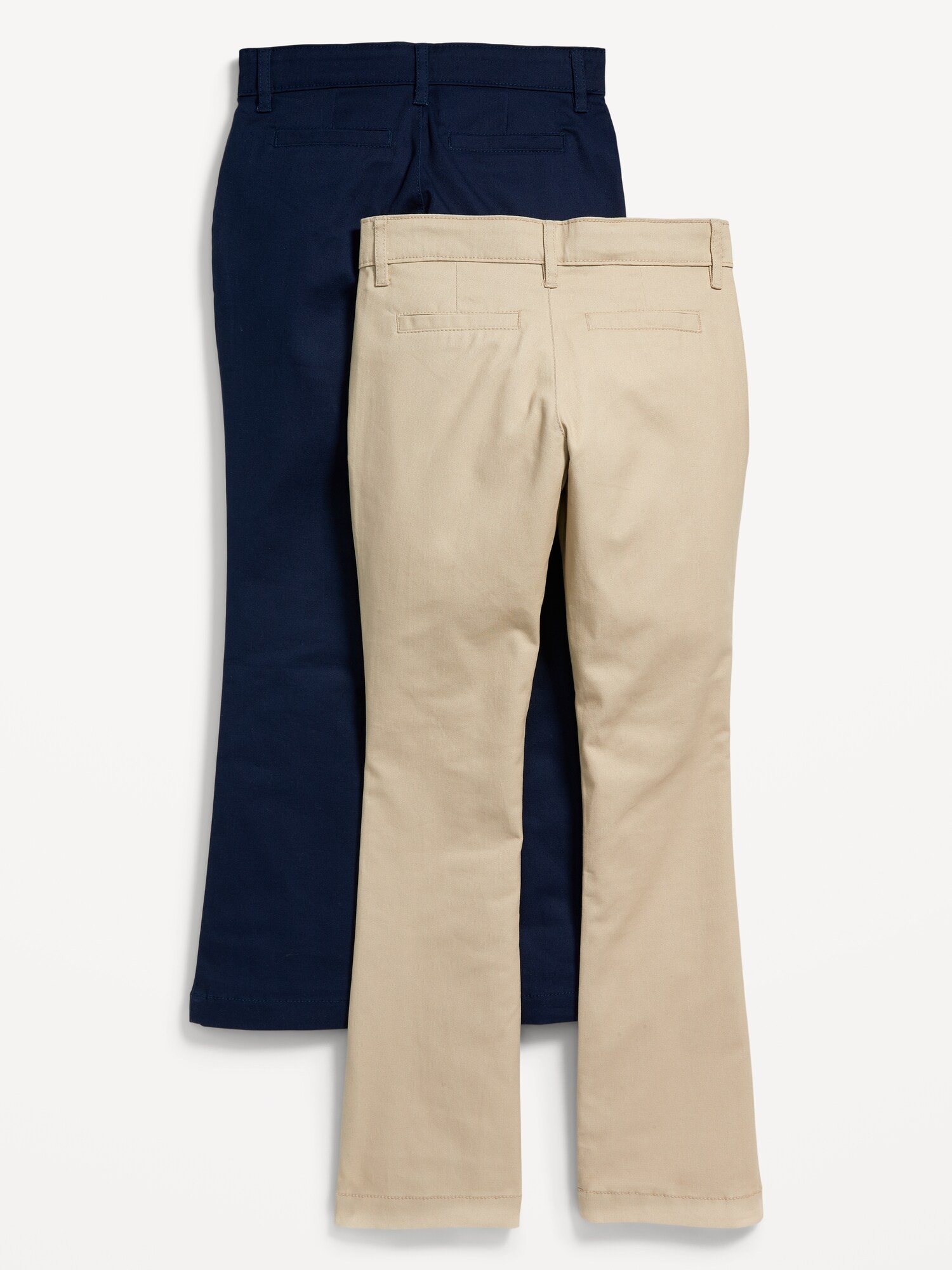 Брюки Old Navy School Uniform Boot-Cut Pants 2-Pack для девочек, цвет: Комбинированный — фото 2
