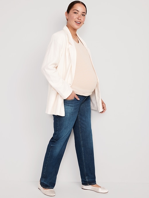 Image number 3 showing, Maternity Front Low-Panel OG Loose Jeans