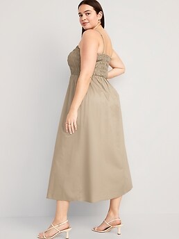 Fit & Flare Smocked Midi Cami Dress for Women | Old Navy