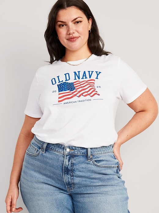 OLD NAVY Women's 2022 or 2023 US Flag T-SHIRT, Size up to XXL