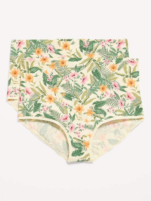 Maternity 2Pack Printed RolloverWaist Jersey Hipster Underwear Old Navy