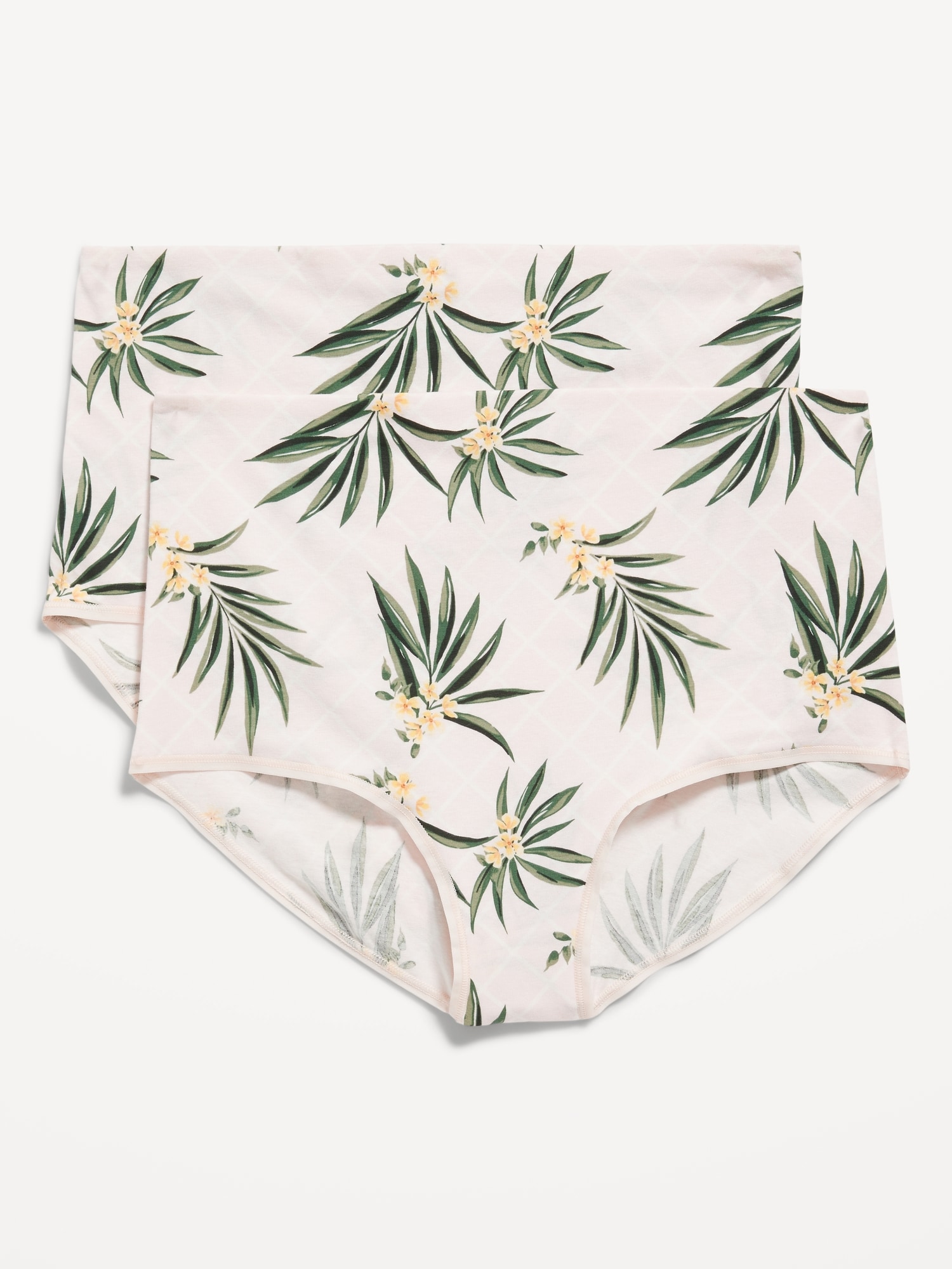 Maternity 2Pack Printed RolloverWaist Jersey Hipster Underwear Old Navy