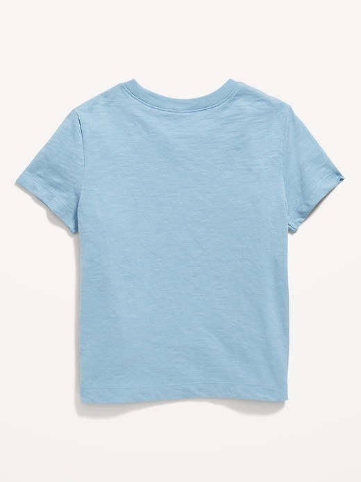 View large product image 2 of 2. Slub-Knit Cargo-Pocket T-Shirt for Toddler Boys