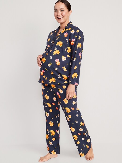 Maternity Matching Printed Pajama Set Old Navy