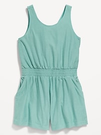 View large product image 4 of 4. Cloud 94 Soft Go-Dry Twist-Back Romper for Girls