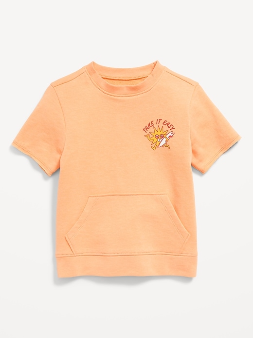 View large product image 1 of 2. Unisex Short-Sleeve Graphic Sweatshirt for Toddler
