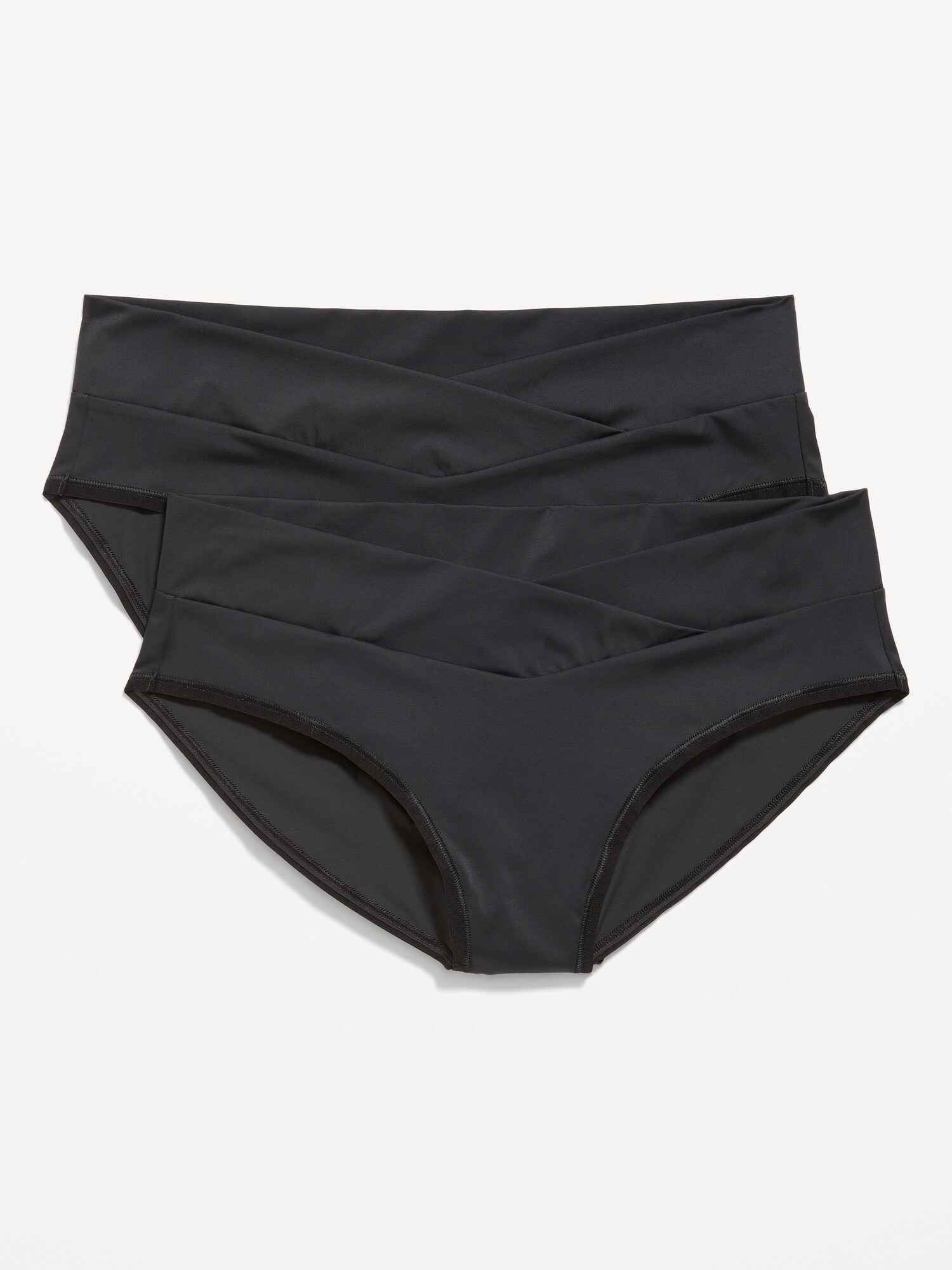 Трусы-бикини Maternity, низкая посадка, 2 шт. — Old Navy, цвет: Чёрный — фото 2