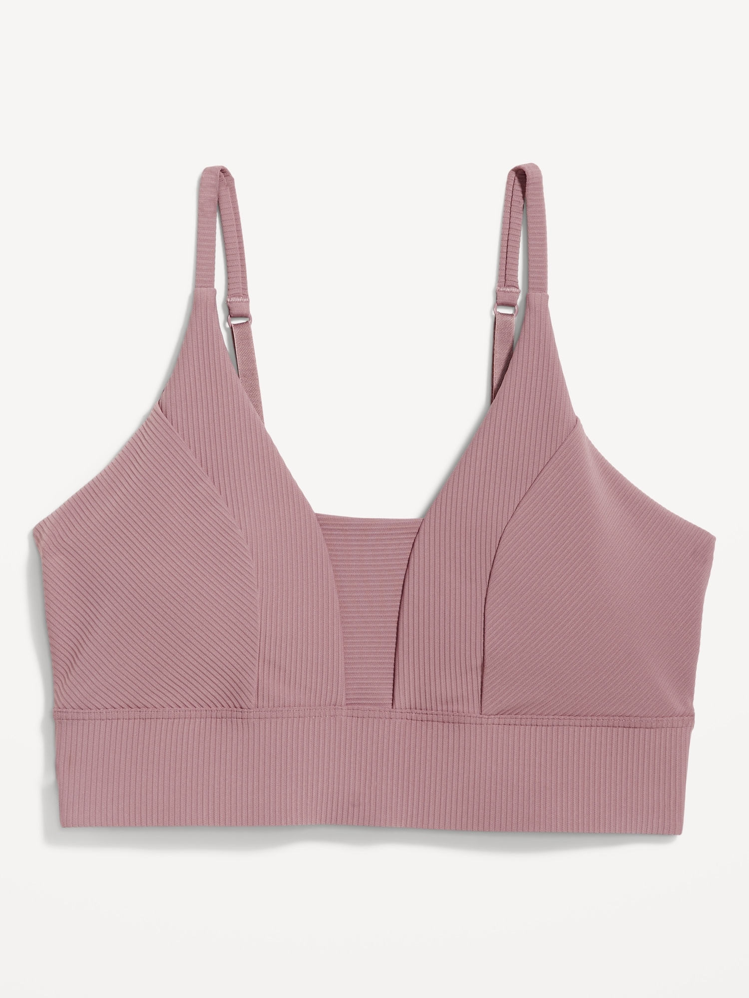 Light Support PowerSoft Ribbed Sports Bra | Old Navy