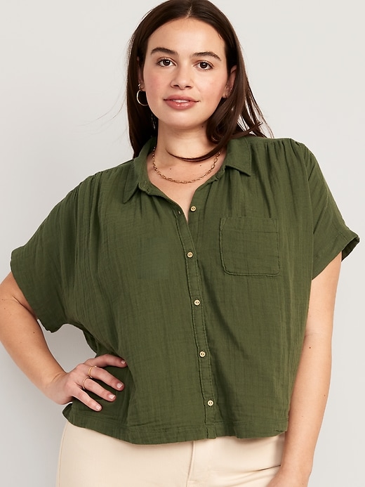 V-Neck Dolman-Sleeve Blouse For Women | Old Navy