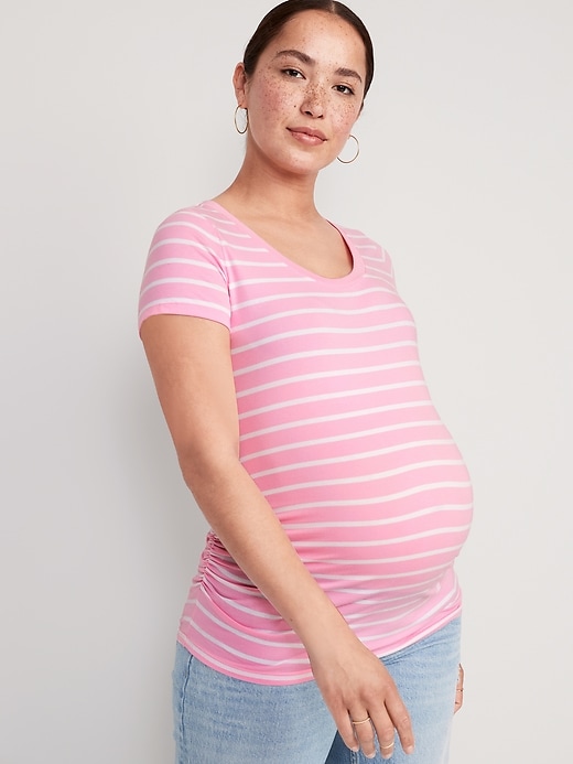 View large product image 1 of 2. Maternity EveryWear Scoop-Neck T-Shirt