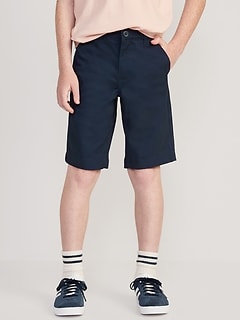 Old Navy Blue Built In Flex Twill Straight Shorts Boys Size 8 Slim NEW -  beyond exchange