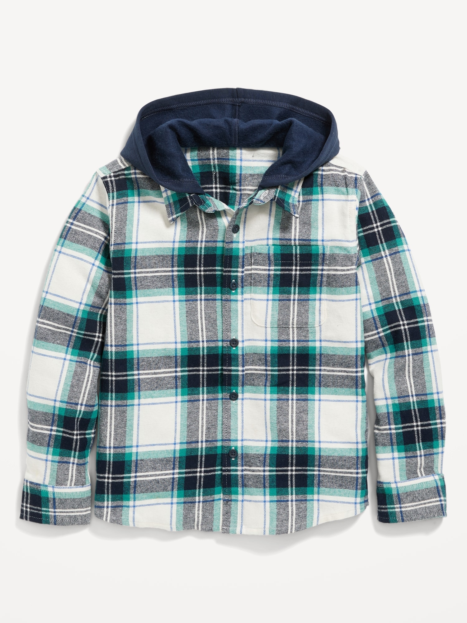 Hooded Soft Brushed Flannel Shirt for Boys Old Navy