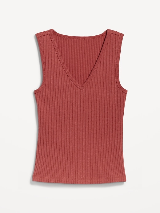 Image number 4 showing, Rib-Knit V-Neck Tank Top