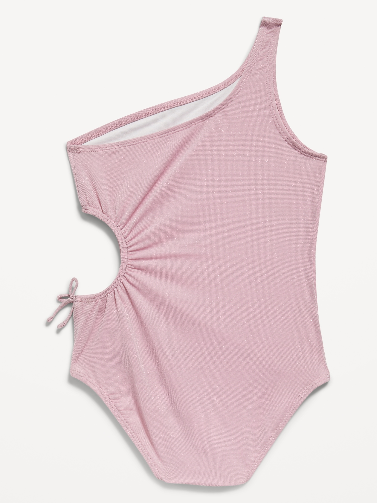 One-Shoulder Side-Cutout One-Piece Swimsuit for Girls | Old Navy