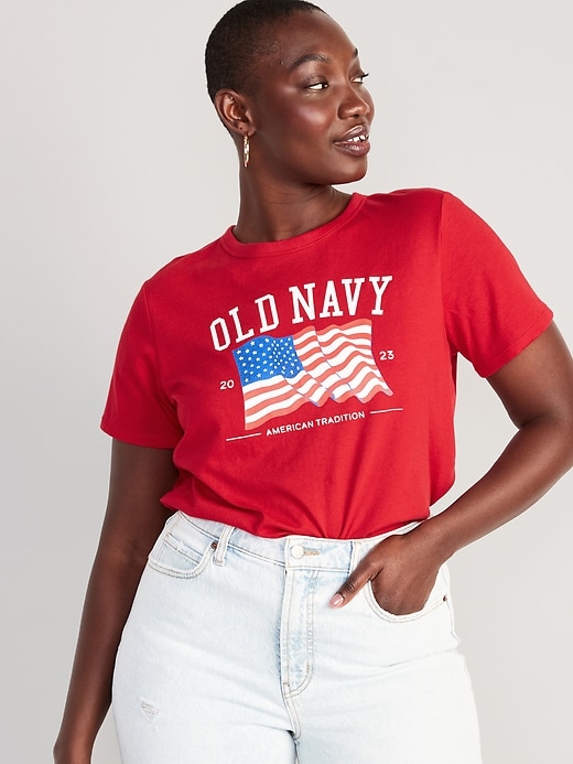 Image number 4 showing, Matching "Old Navy" Flag T-Shirt