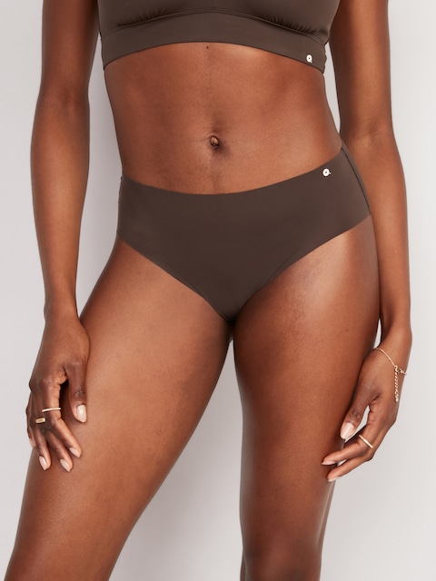 Low-Rise No-Show Hipster Underwear - French Roast