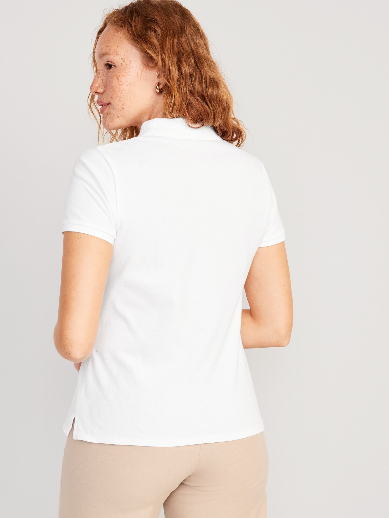 Женские топы Old Navy Uniform Pique Polo 2-Pack, цвет: Белый — фото 2