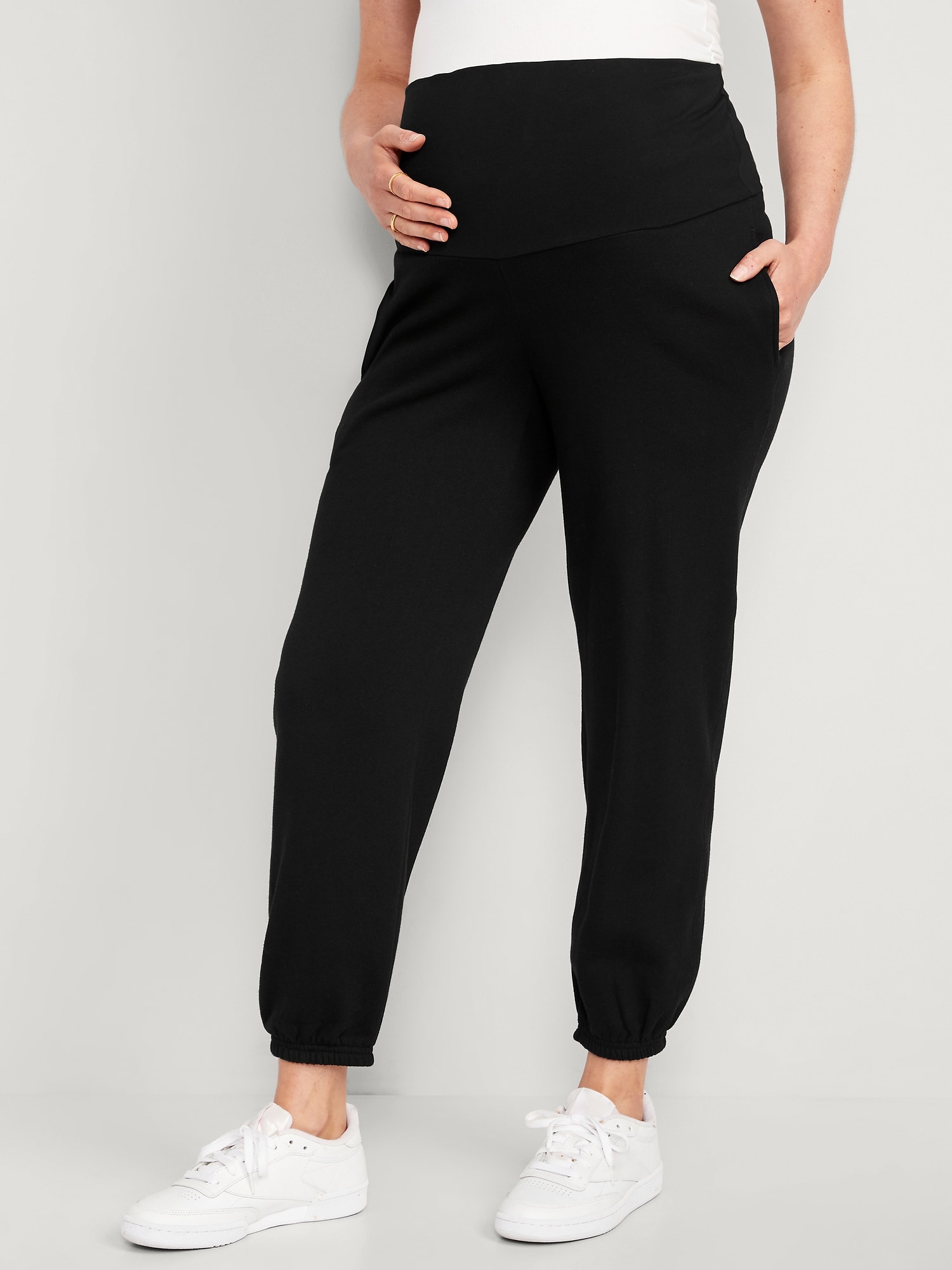 Maternity Rollover-Waist Jogger Sweatpants | Old Navy