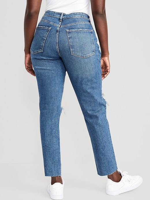 Image number 6 showing, Curvy High-Waisted OG Straight Ankle Jeans