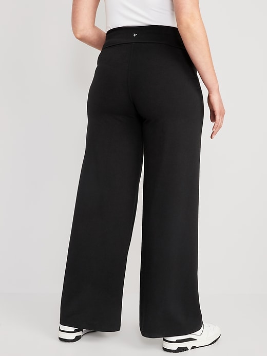 Image number 5 showing, Maternity Rollover-Waist PowerChill Wide-Leg Pants