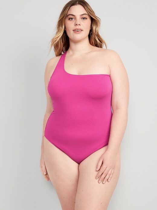 Image number 7 showing, One-Shoulder Pucker Swimsuit for Women