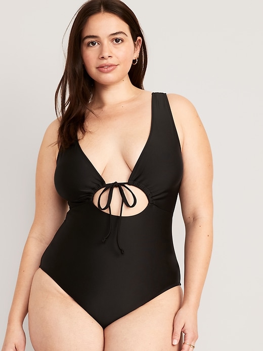 Image number 5 showing, Cutout-Front One-Piece Swimsuit
