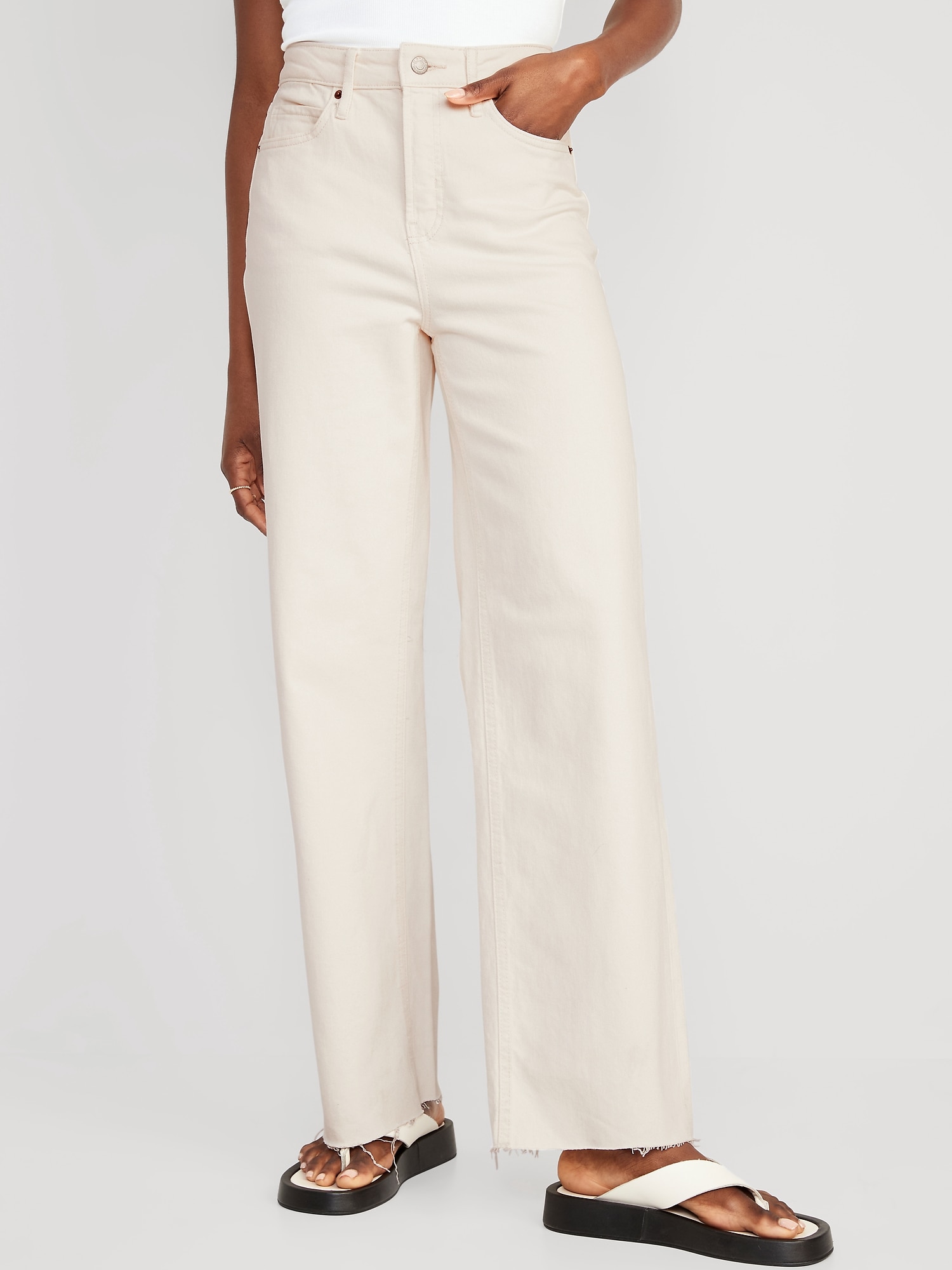 White/Ecru Jeans + Pants for Spring.