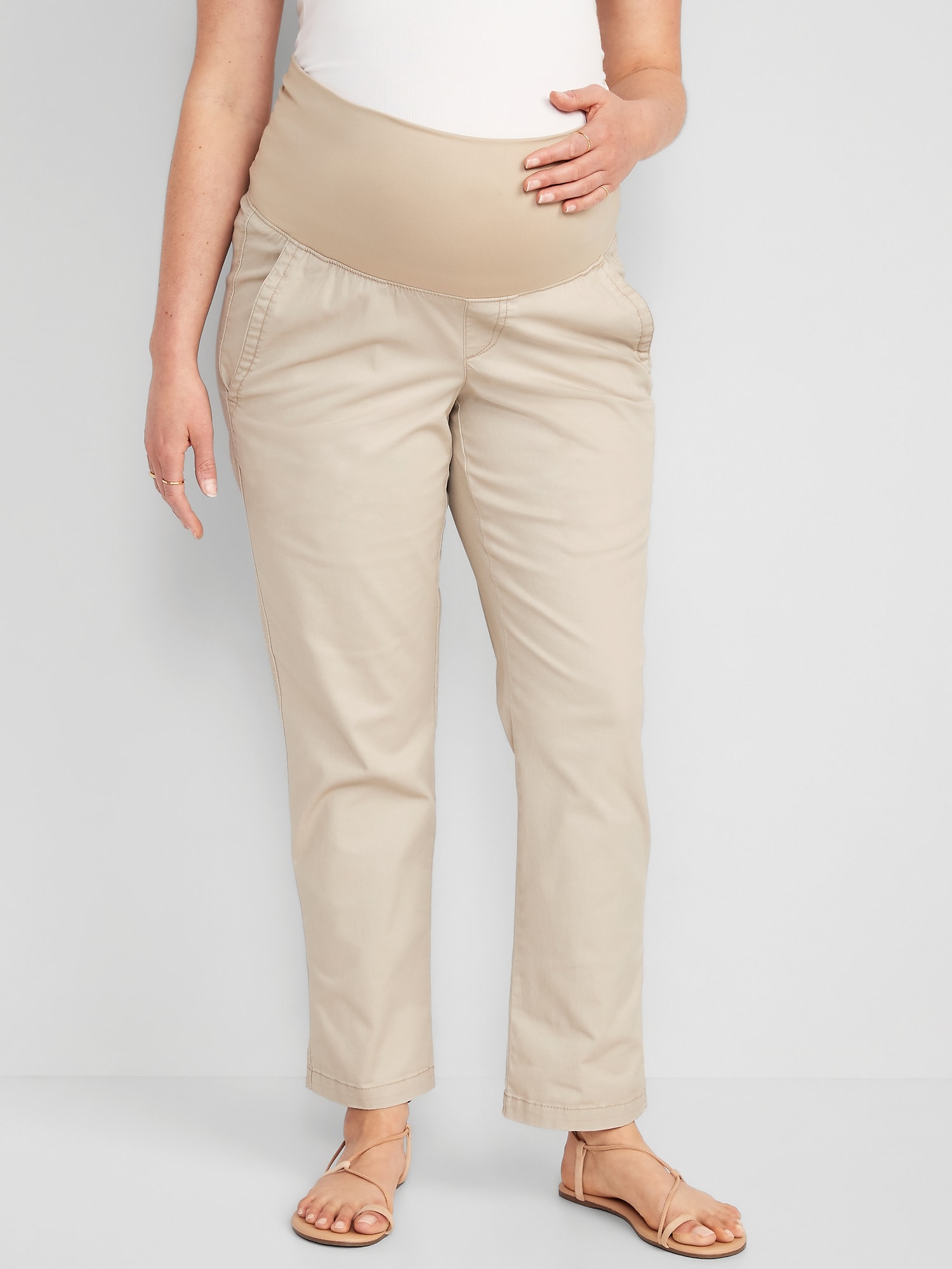Maternity Rollover-Waist OGC Chino Pants, Old Navy
