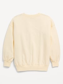 View large product image 3 of 3. Slouchy Crew Neck Graphic Sweatshirt for Girls