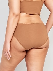 View large product image 8 of 8. High-Waisted Logo Graphic Bikini Underwear