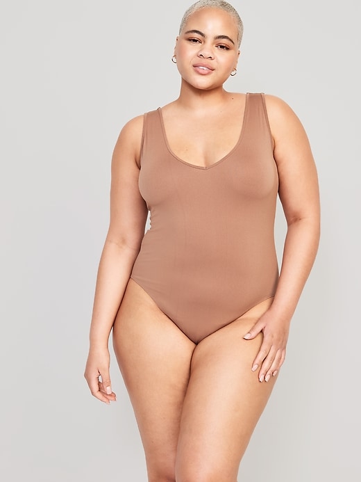 Image number 7 showing, Seamless Base-Layer Tank Top Bodysuit