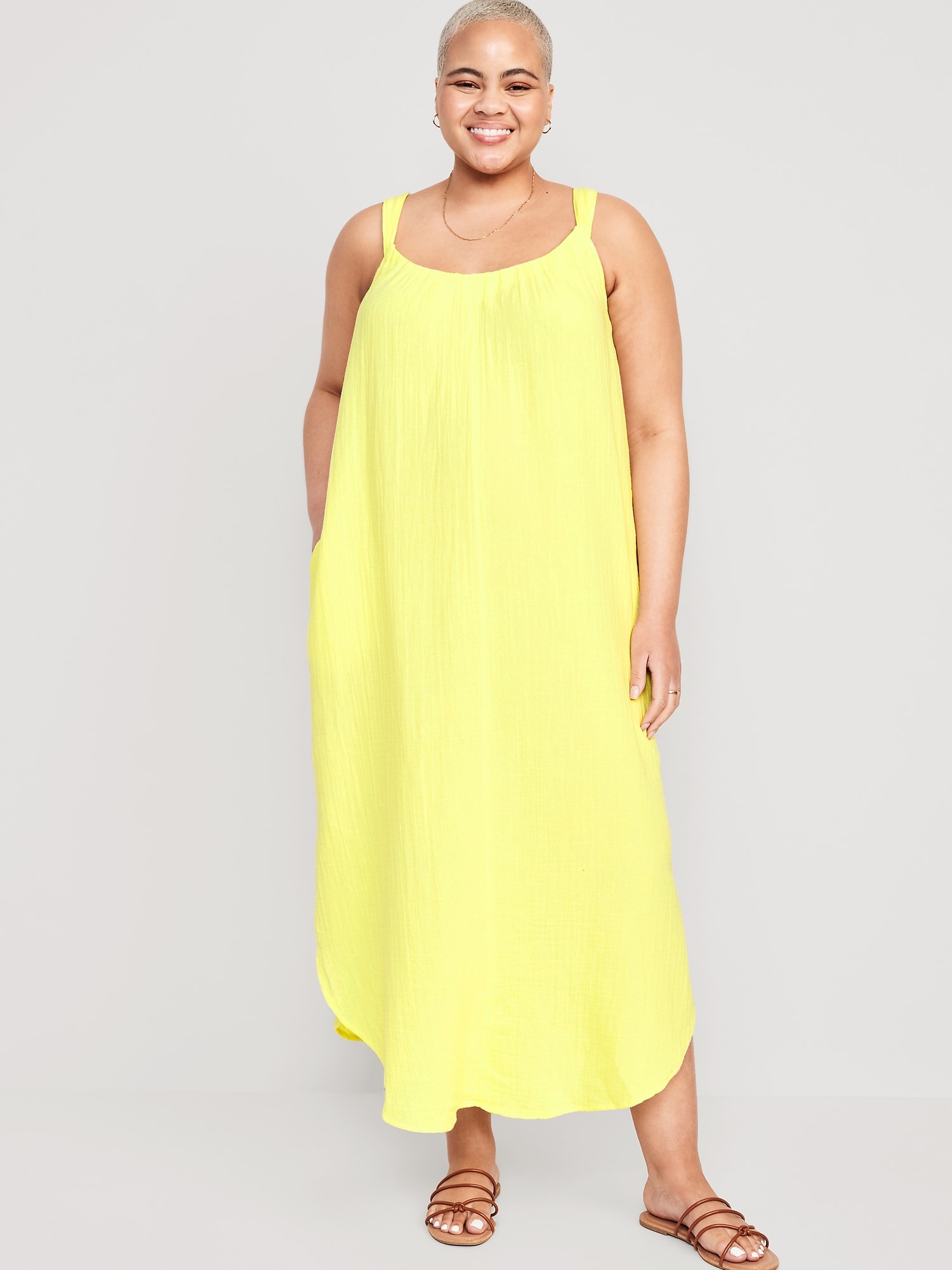 Sleeveless Shirred Maxi Dress | Old Navy