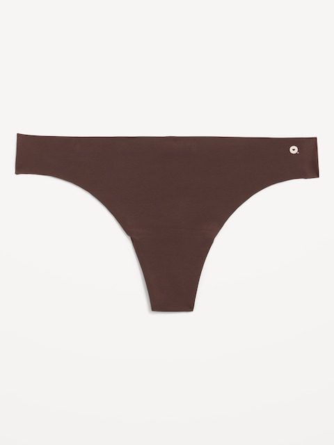Low-Rise No-Show Thong - French Roast