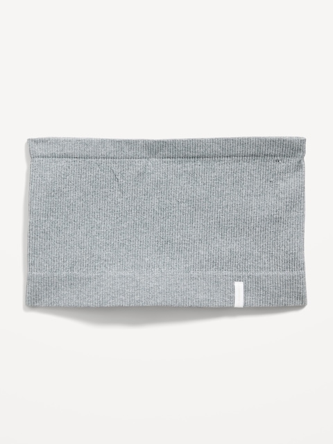 Rib-Knit Seamless Bandeau Bralette