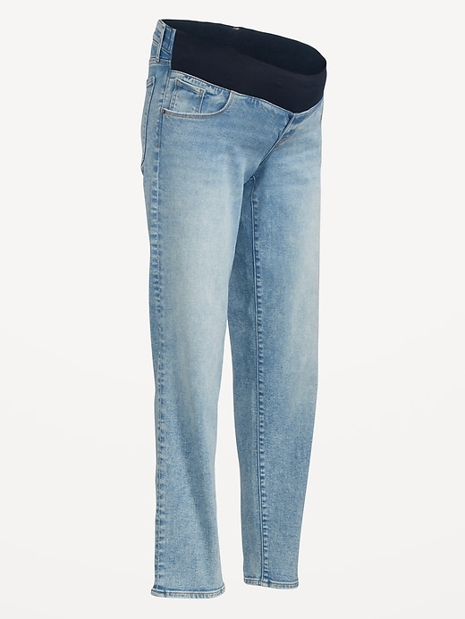 Image number 4 showing, Maternity Front-Low Panel OG Loose Jeans