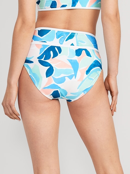 Image number 2 showing, High-Waisted Bikini Swim Bottoms