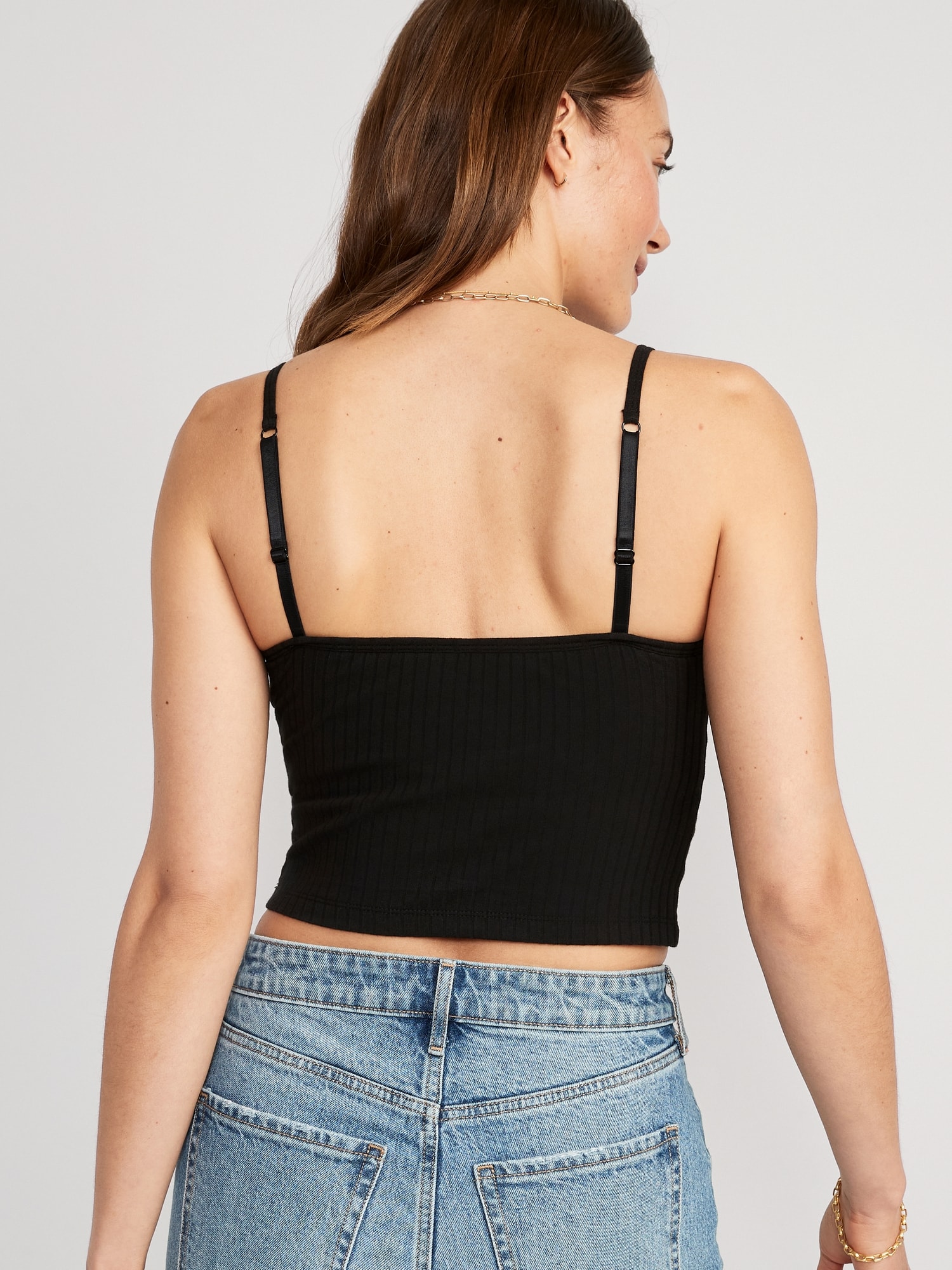 ever after - Ribbed Knit Crop Tank Top