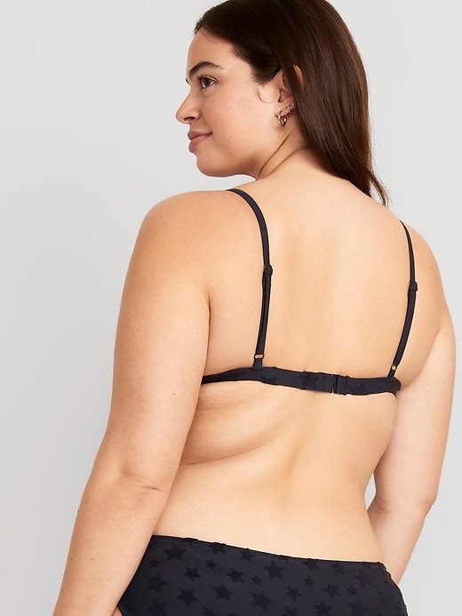 Image number 6 showing, Americana-Print Triangle Bikini Swim Top