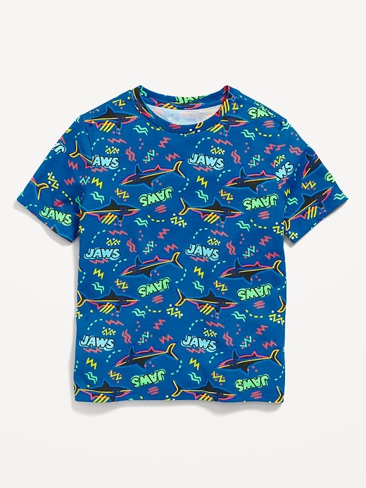 View large product image 1 of 2. JAWS™ Gender-Neutral T-Shirt for Kids