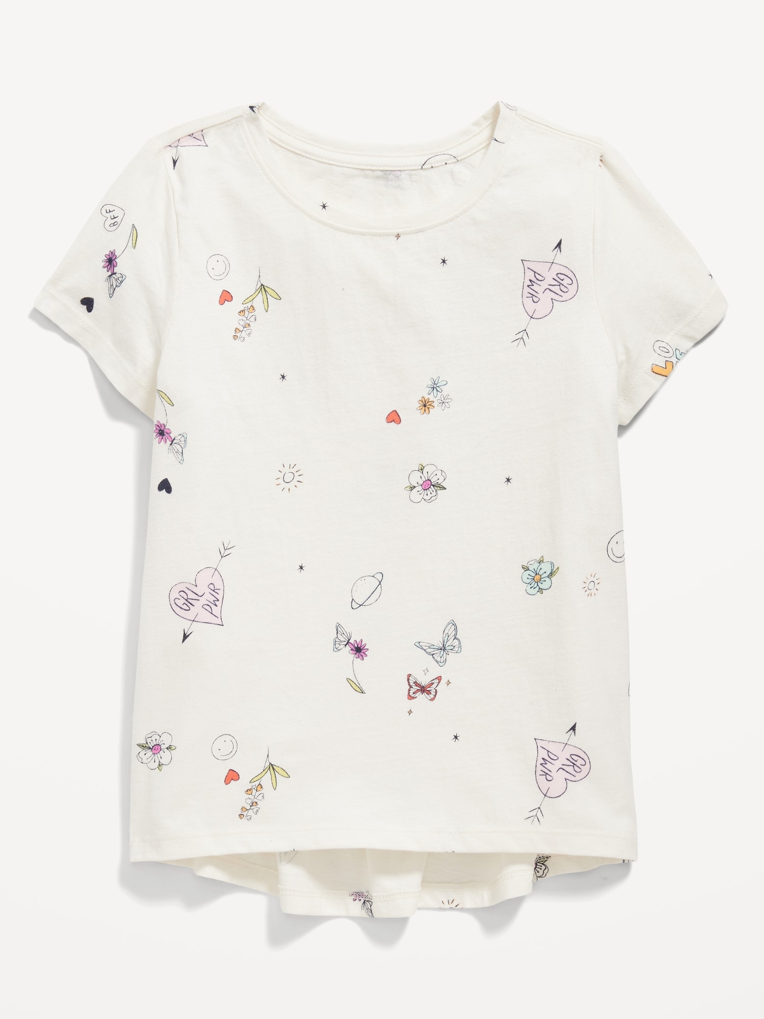 Softest Short-Sleeve Printed T-Shirt for Girls