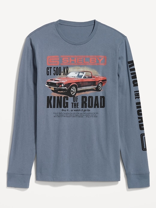 View large product image 1 of 1. Shelby Mustang™ "King of the Road" Long-Sleeve T-Shirt