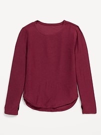 View large product image 3 of 4. Cloud 94 Soft Go-Dry Long-Sleeve T-Shirt for Girls