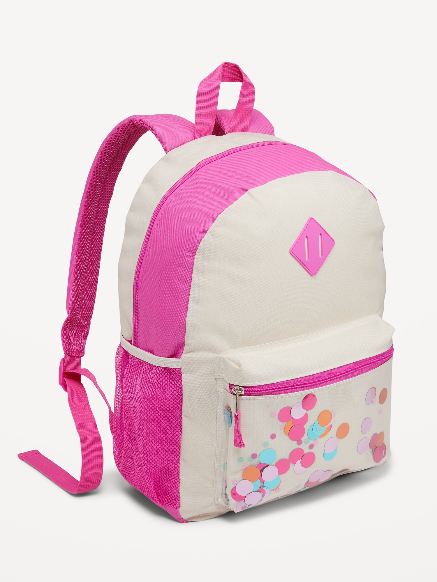 Old Navy Confetti Canvas Backpack for Girls blue. 1