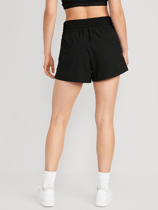 Image number 2 showing, High-Waisted StretchTech Shorts - 4-inch inseam