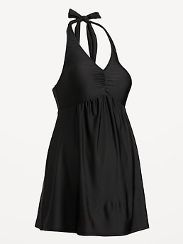 Maternity Halter Swim Dress