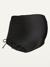 Image number 2 showing, Maternity Ruched Side-Tie Swim Bottoms