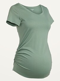 View large product image 3 of 3. Maternity EveryWear Scoop-Neck T-Shirt