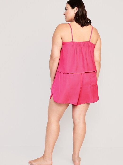 Image number 8 showing, Satin Lounge Tank Top and Shorts Set